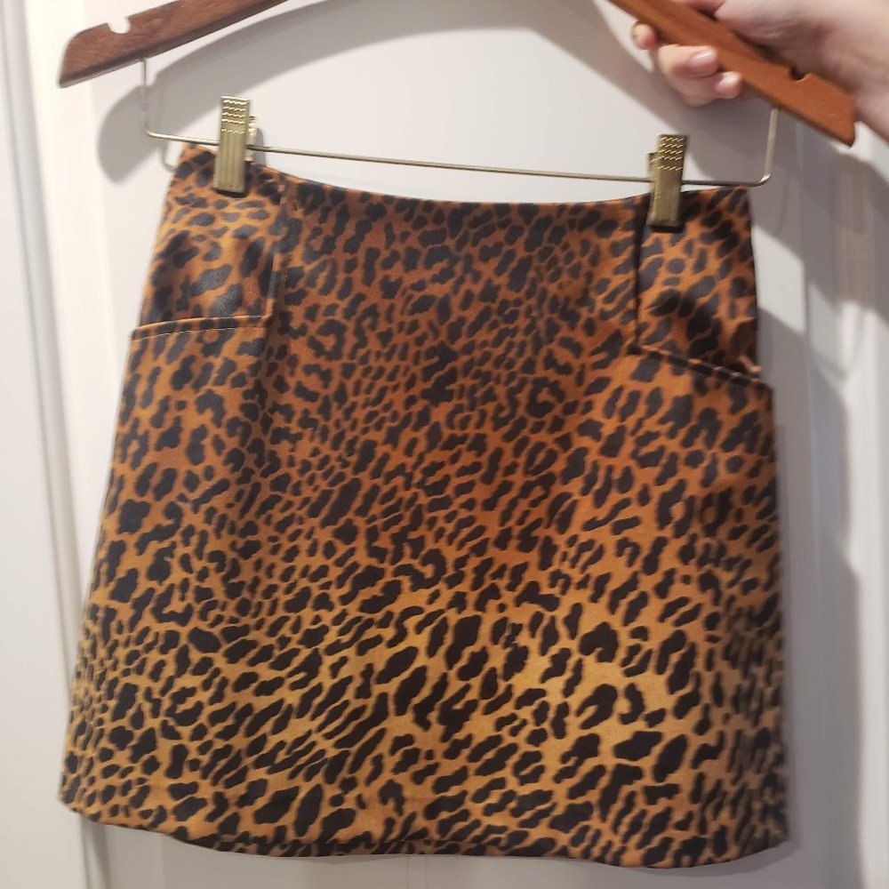 Ecote Urban Outfitters Womens Skirt Cheetah Print